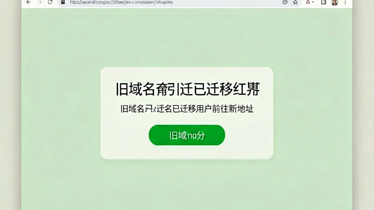 一起草官网入口页面示意图，显示域名跳转提示与新的访问路径引导